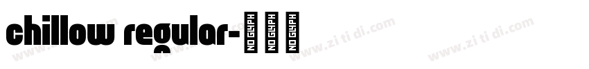 chillow regular字体转换